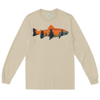 Mushroom Trout Fly Fishing Nature Outdoor Fisherman Gift Long Sleeve Tee - longCreatives