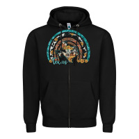 Black texas map sunflower leopard cowhide aztec turquoise gemstone rainbow Zipper Hoodie - Artiststas