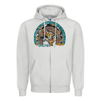 Dove Grey texas map sunflower leopard cowhide aztec turquoise gemstone rainbow Zipper Hoodie - Artiststas