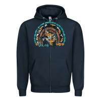 Navy texas map sunflower leopard cowhide aztec turquoise gemstone rainbow Zipper Hoodie - Artiststas