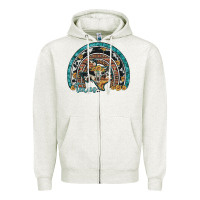 Oatmeal Heather texas map sunflower leopard cowhide aztec turquoise gemstone rainbow Zipper Hoodie - Artiststas