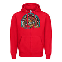 Red texas map sunflower leopard cowhide aztec turquoise gemstone rainbow Zipper Hoodie - Artiststas