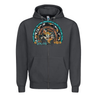 Smoke texas map sunflower leopard cowhide aztec turquoise gemstone rainbow Zipper Hoodie - Artiststas