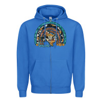 True Royal texas map sunflower leopard cowhide aztec turquoise gemstone rainbow Zipper Hoodie - Artiststas
