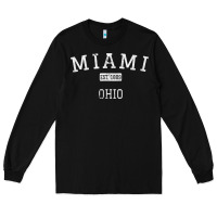 Black Miami Ohio OH Vintage Long Sleeve Tee - longCreatives