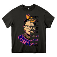 Asphalt RBG Ruth Bader Ginsburg Women Belong In All Places Heavy Core Tee - Bettercallsaul