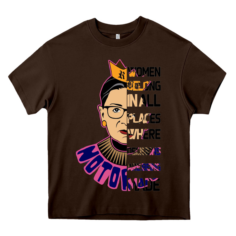 Rbg Ruth Bader Ginsburg Women Belong In All Places Heavy Core Tee by Bettercallsaul | Teevron