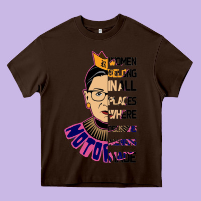 Rbg Ruth Bader Ginsburg Women Belong In All Places Heavy Core Tee Designed By Bettercallsaul