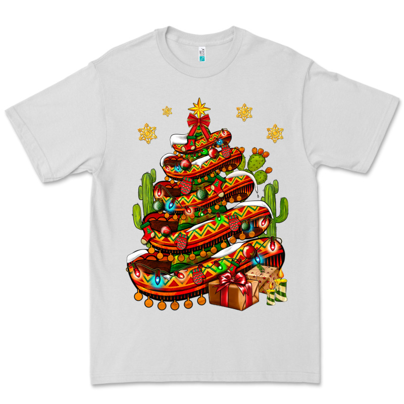 Christmas Feliz Navidad Sombrero Tree Premium Tee by NancyCooperArtShop | Teevron