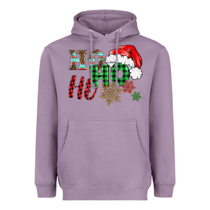 Ho Ho Ho Christmas Heavyweight Hoodie by BarkalooDesign | Teevron