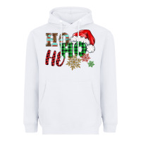 White ho ho ho christmas Heavyweight Hoodie - BarkalooDesign