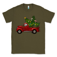 Army Green Christmas Trees With Truck Classic Tee - RanaPortraitStore