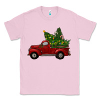 Bubblegum Pink Christmas Trees With Truck Classic Tee - RanaPortraitStore
