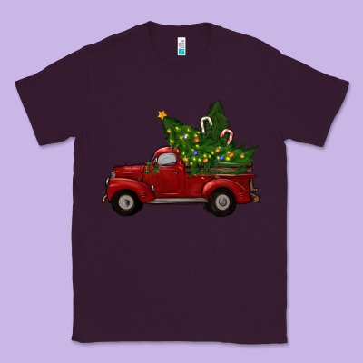 Christmas Trees With Truck Classic Tee Designed By Ranaportraitstore
