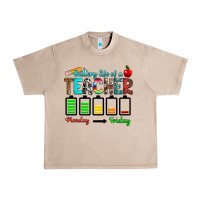 French Oak battery life of a teacher monday friday Urban Heavy Tee - RanaPortraitStore
