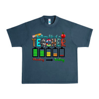 Midnight Navy battery life of a teacher monday friday Urban Heavy Tee - RanaPortraitStore