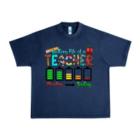 Navy battery life of a teacher monday friday Urban Heavy Tee - RanaPortraitStore