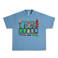 Pebble Blue battery life of a teacher monday friday Urban Heavy Tee - RanaPortraitStore