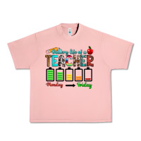 Salmon battery life of a teacher monday friday Urban Heavy Tee - RanaPortraitStore