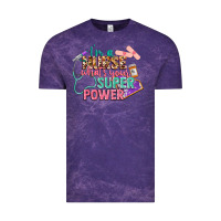Cloud Purple I'm a Nurse what's your superpower Vintage Tee - CowGirlArtShop