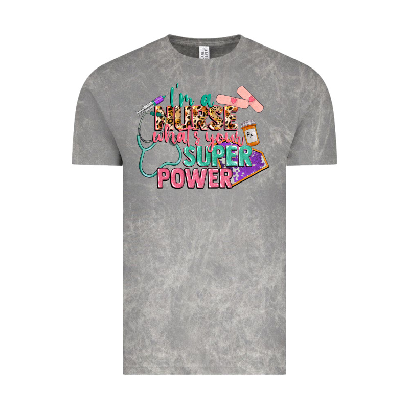 I'm A Nurse What's Your Superpower Vintage Tee by CowGirlArtShop | Teevron