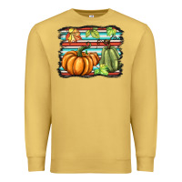 Antique Gold fall pumpkin  background Premium Sweatshirt - BarkalooDesign