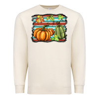 Sandshell fall pumpkin  background Premium Sweatshirt - BarkalooDesign