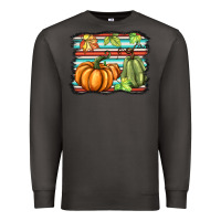 Smoke fall pumpkin  background Premium Sweatshirt - BarkalooDesign