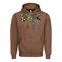 Chestnut love texas map sunflower cactus cowhide leopard Zipper Hoodie - Artiststas