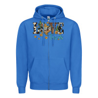 True Royal love texas map sunflower cactus cowhide leopard Zipper Hoodie - Artiststas