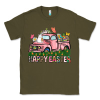 Army Green Happy Easter Day truck Classic Tee - HowdyJamesFarm