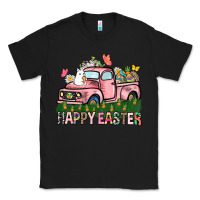 Black Happy Easter Day truck Classic Tee - HowdyJamesFarm