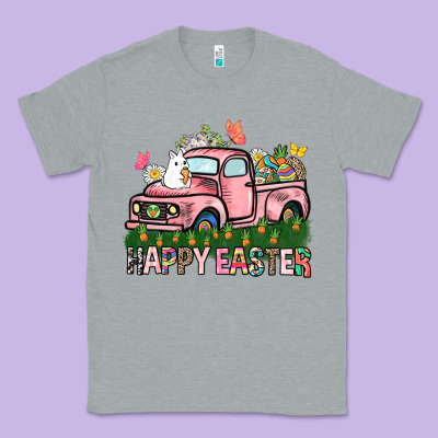 Happy Easter Day Truck Classic Tee Designed By Howdyjamesfarm