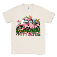 Natural Happy Easter Day truck Classic Tee - HowdyJamesFarm
