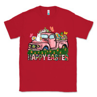 Red Happy Easter Day truck Classic Tee - HowdyJamesFarm