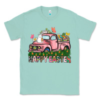 Seafoam Happy Easter Day truck Classic Tee - HowdyJamesFarm