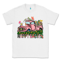 White Happy Easter Day truck Classic Tee - HowdyJamesFarm