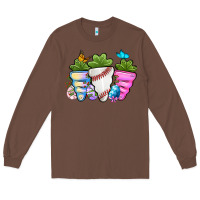 Chestnut Easter Day Baseball Easter sports carrots Long Sleeve Tee - OliviaCreatesArt