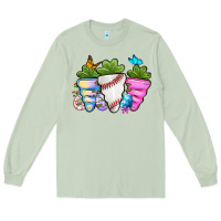 Matcha Easter Day Baseball Easter sports carrots Long Sleeve Tee - OliviaCreatesArt