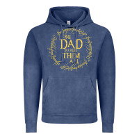 Vintage Denim Mens One Dad to rule them all  father's day gift Vintage Hoodie - longCreatives