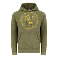 Vintage Olive Mens One Dad to rule them all  father's day gift Vintage Hoodie - longCreatives
