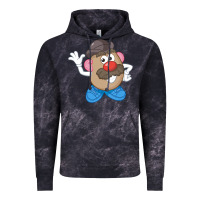 Cloud Black Womens Mr. Potato Head Simple Portrait Vintage Hoodie - longCreatives