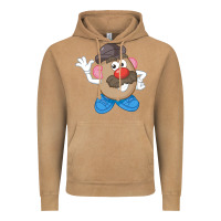 Vintage Camel Womens Mr. Potato Head Simple Portrait Vintage Hoodie - longCreatives