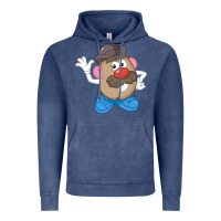 Vintage Denim Womens Mr. Potato Head Simple Portrait Vintage Hoodie - longCreatives