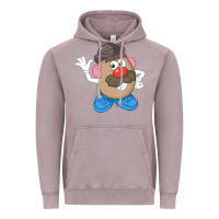 Vintage Zinc Womens Mr. Potato Head Simple Portrait Vintage Hoodie - longCreatives