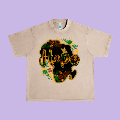 Hope Black History Urban Heavy Tee Designed By Howdyjamesfarm