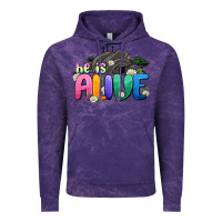 Cloud Purple Easter Day He is alive Vintage Hoodie - OliviaCreatesArt