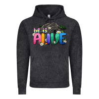 Vintage Black Easter Day He is alive Vintage Hoodie - OliviaCreatesArt