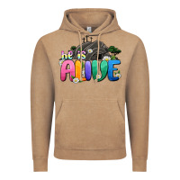 Vintage Coffee Easter Day He is alive Vintage Hoodie - OliviaCreatesArt