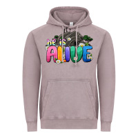 Vintage Zinc Easter Day He is alive Vintage Hoodie - OliviaCreatesArt